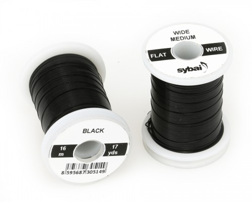Flat Colour Wire, Medium, Wide, Black